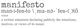 manifesto definition
